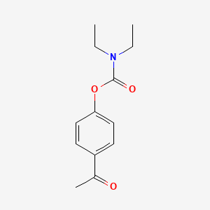 molecular formula C13H17NO3 B13761634 (4-acetylphenyl) N,N-diethylcarbamate CAS No. 73747-43-0