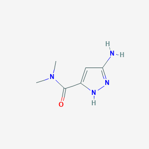 3-amino-N,N-dimethyl-1H-pyrazole-5-carboxamide