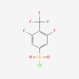 3,5-Difluoro-4-(trifluoromethyl)benzene-1-sulfonyl chloride