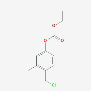 molecular formula C11H13ClO3 B13761651 [4-(chloromethyl)-3-methylphenyl] ethyl carbonate 