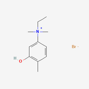 molecular formula C11H18BrNO B13761664 Dimethylethyl(3-hydroxy-p-tolyl)ammonium bromide CAS No. 66941-41-1