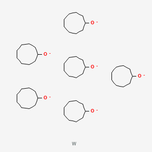 molecular formula C54H102O6W-6 B13761675 Cyclononanol, tungsten(6+) salt CAS No. 67939-83-7