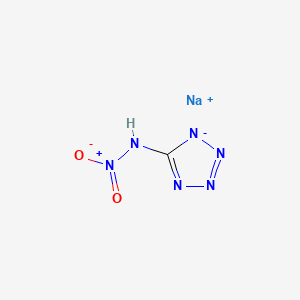 molecular formula CHN6NaO2 B13761686 1H-Tetrazol-5-amine, N-nitro-, monosodium salt CAS No. 62209-53-4