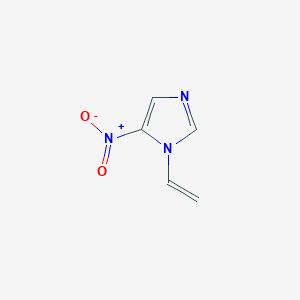molecular formula C5H5N3O2 B13761719 1-Ethenyl-5-nitroimidazole CAS No. 508235-09-4