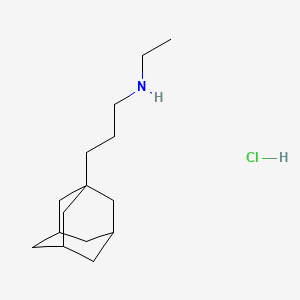 molecular formula C15H28ClN B13761750 Adamantane, 1-(3-ethylaminopropyl)-, hydrochloride CAS No. 52582-79-3