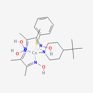 molecular formula C23H39CoN5O4S B13761751 benzenethiolate;4-tert-butylpiperidin-1-ide;cobalt(2+);(NE)-N-[(3E)-3-hydroxyiminobutan-2-ylidene]hydroxylamine CAS No. 55886-71-0