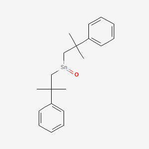 molecular formula C20H26OSn B13761752 Stannane, bis(2-methyl-2-phenylpropyl)oxo- CAS No. 60268-12-4