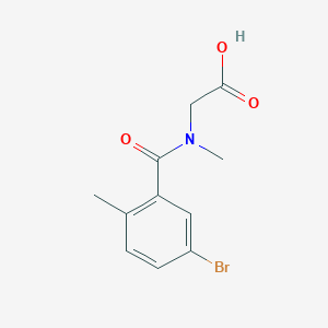 2-[1-(5-bromo-2-methylphenyl)-N-methylformamido]acetic acid