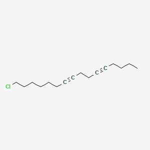 molecular formula C16H25Cl B13761784 16-Chlorohexadeca-5,9-diyne CAS No. 58444-07-8