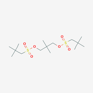 molecular formula C15H32O6S2 B13761790 2,2-Dimethylpropane-1,3-diyl bis(2,2-dimethylpropane-1-sulfonate) CAS No. 6974-33-0