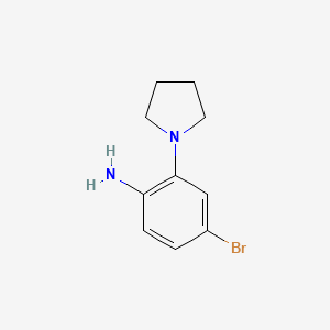 4-Bromo-2-(pyrrolidin-1-YL)aniline