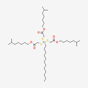 molecular formula C42H82O6S3Sn B13761831 Triisooctyl 2,2',2''-((dodecylstannylidyne)tris(thio))triacetate CAS No. 67649-65-4