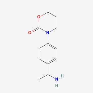 3-[4-(1-Aminoethyl)phenyl]-1,3-oxazinan-2-one