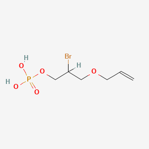 molecular formula C6H12BrO5P B13761842 3-(Allyloxy)-2-bromopropyl dihydrogen phosphate CAS No. 63264-73-3