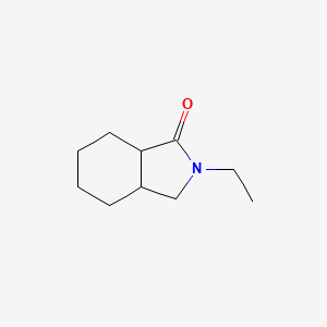 molecular formula C10H17NO B13761853 2-Ethyloctahydro-1H-isoindol-1-one CAS No. 56593-87-4