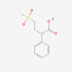 4-Methanesulfonyl-2-phenylbutanoic acid