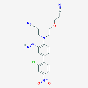 molecular formula C20H19ClN6O3 B13761943 Disperse red 169 