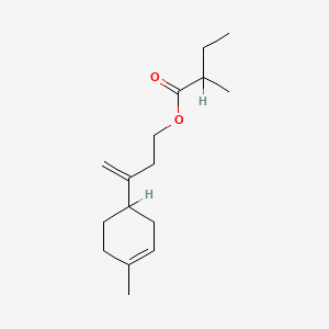 molecular formula C16H26O2 B13761955 3-(4-Methyl-3-cyclohexen-1-yl)but-3-enyl 2-methylbutyrate CAS No. 72928-25-7