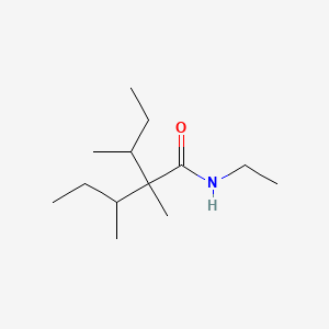 molecular formula C13H27NO B13761978 2-sec-Butyl-N-ethyl-2,3-dimethylvaleramide CAS No. 59410-27-4