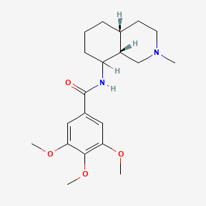 molecular formula C20H30N2O4 B13761997 cis-Decahydro-2-methyl-8-(3,4,5-trimethoxybenzamido)isoquinoline CAS No. 58158-25-1