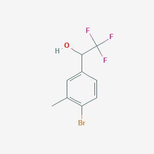 1-(4-Bromo-3-methylphenyl)-2,2,2-trifluoroethan-1-ol