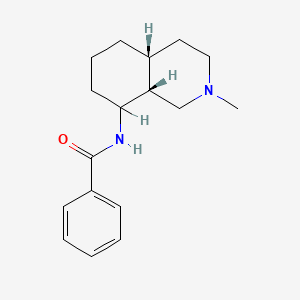 molecular formula C17H24N2O B13762075 Isoquinoline, decahydro-8-benzamido-2-methyl-, (Z)- CAS No. 58158-21-7