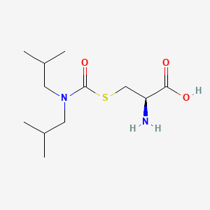 molecular formula C12H24N2O3S B13762081 S-(Diisobutylcarbamoyl)cysteine CAS No. 61772-62-1