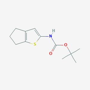 tert-butyl N-{4H,5H,6H-cyclopenta[b]thiophen-2-yl}carbamate