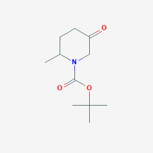 molecular formula C11H19NO3 B1376210 Tert-butyl 2-methyl-5-oxopiperidine-1-carboxylate CAS No. 362704-66-3