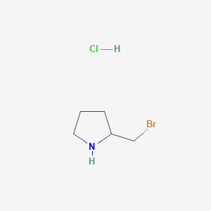 molecular formula C5H11BrClN B1376212 2-(Bromomethyl)pyrrolidine hydrochloride CAS No. 1353973-53-1
