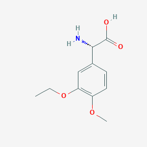 (S)-2-Amino-2-(3-ethoxy-4-methoxyphenyl)acetic acid