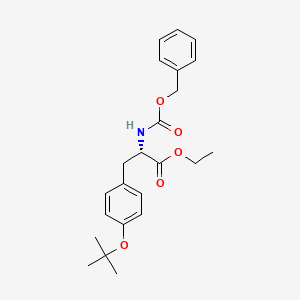 molecular formula C23H29NO5 B13762134 L-Tyrosine,O-(1,1-dimethylethyl)-N-[(phenylmethoxy)carbonyl]-,ethyl ester 