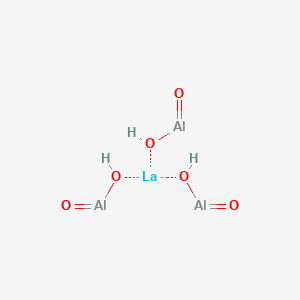 molecular formula Al3H3LaO6 B13762149 Aluminum lanthanumoxide(allao3),labeled with oxygen-17(9ci) CAS No. 71496-78-1