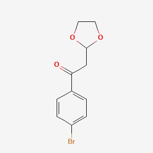 1-(4-Bromo-phenyl)-2-(1,3-dioxolan-2-yl)-ethanone