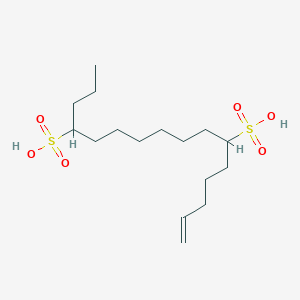 molecular formula C16H32O6S2 B13762160 1-Hexadecenedisulfonic acid CAS No. 68003-19-0