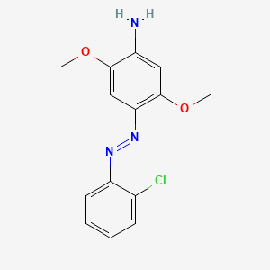molecular formula C14H14ClN3O2 B13762176 4-(2-Chlorophenylazo)-2,5-dimethoxyaniline CAS No. 60143-59-1