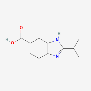 2-(propan-2-yl)-4,5,6,7-tetrahydro-1H-1,3-benzodiazole-5-carboxylic acid