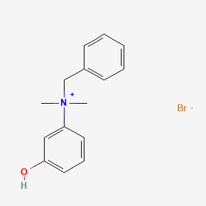 molecular formula C15H18BrNO B13762200 (3-Hydroxyphenyl)benzyldimethylammonium bromide CAS No. 64048-42-6