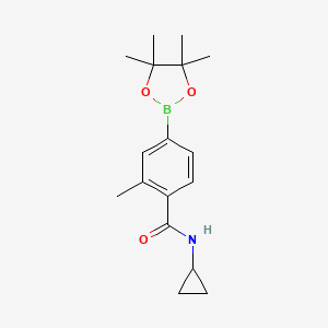 N-cyclopropyl-2-methyl-4-(4,4,5,5-tetramethyl-1,3,2-dioxaborolan-2-yl)benzamide