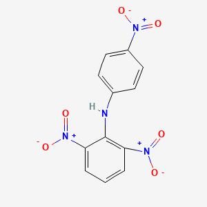 molecular formula C12H8N4O6 B13762250 2,6-Dinitro-N-(4-nitrophenyl)aniline CAS No. 56698-05-6