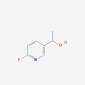 molecular formula C7H8FNO B1376226 1-(6-Fluoropyridin-3-yl)ethanol CAS No. 1034467-37-2