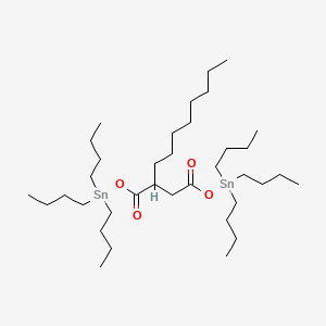 molecular formula C36H74O4Sn2 B13762260 [(Octylsuccinyl)bis(oxy)]bis[tributylstannane] CAS No. 67701-37-5