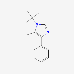 molecular formula C14H18N2 B13762292 1-T-Butyl-5-methyl-4-phenylimidazole CAS No. 61278-76-0