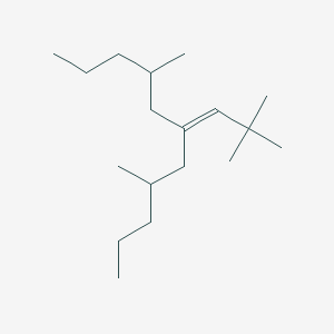 molecular formula C18H36 B13762299 Undecane, 6-(2,2-dimethylpropylidene)-4,8-dimethyl- CAS No. 56671-76-2