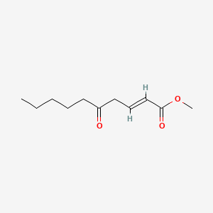 molecular formula C11H18O3 B13762325 Methyl 5-oxodecenoate CAS No. 72361-36-5