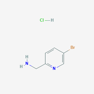 molecular formula C6H8BrClN2 B1376233 (5-Bromopyridin-2-yl)methanamine hydrochloride CAS No. 1241911-26-1