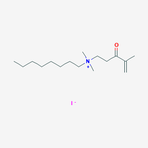 molecular formula C16H32INO B13762426 N,N-Dimethyl-N-(4-methyl-3-oxopent-4-en-1-yl)octan-1-aminium iodide CAS No. 63175-06-4
