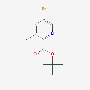 molecular formula C11H14BrNO2 B1376247 Tert-butyl 5-bromo-3-methylpicolinate CAS No. 1356037-30-3