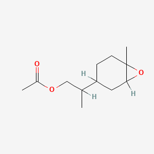 molecular formula C12H20O3 B13762492 beta,6-Dimethyl-7-oxabicyclo(4.1.0)heptane-3-ethyl acetate CAS No. 58336-07-5