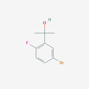 molecular formula C9H10BrFO B1376251 2-(5-Bromo-2-fluorophenyl)propan-2-ol CAS No. 1206774-43-7